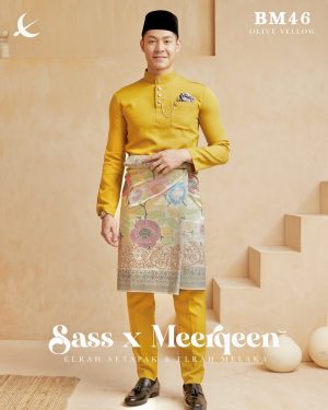 Baju Melayu Olive Yellow