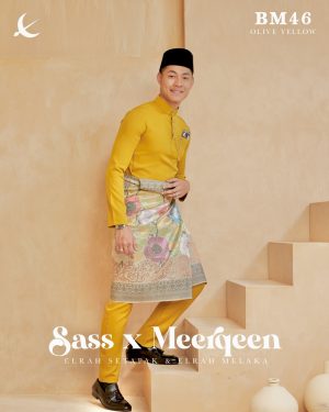 Baju Melayu Olive Yellow