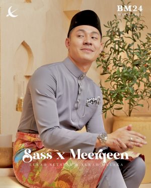 Baju Melayu Warm Grey