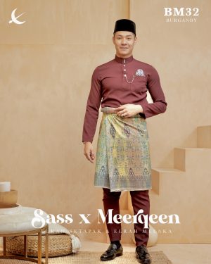 Baju Melayu Burgandy