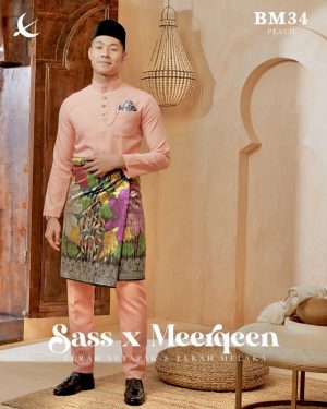 Baju Melayu Peach