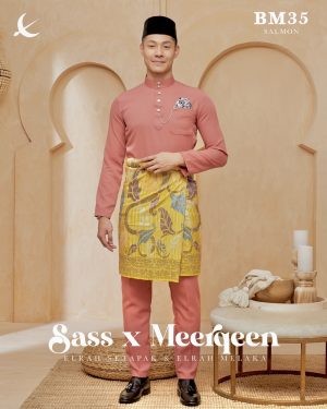 Baju Melayu Salmon